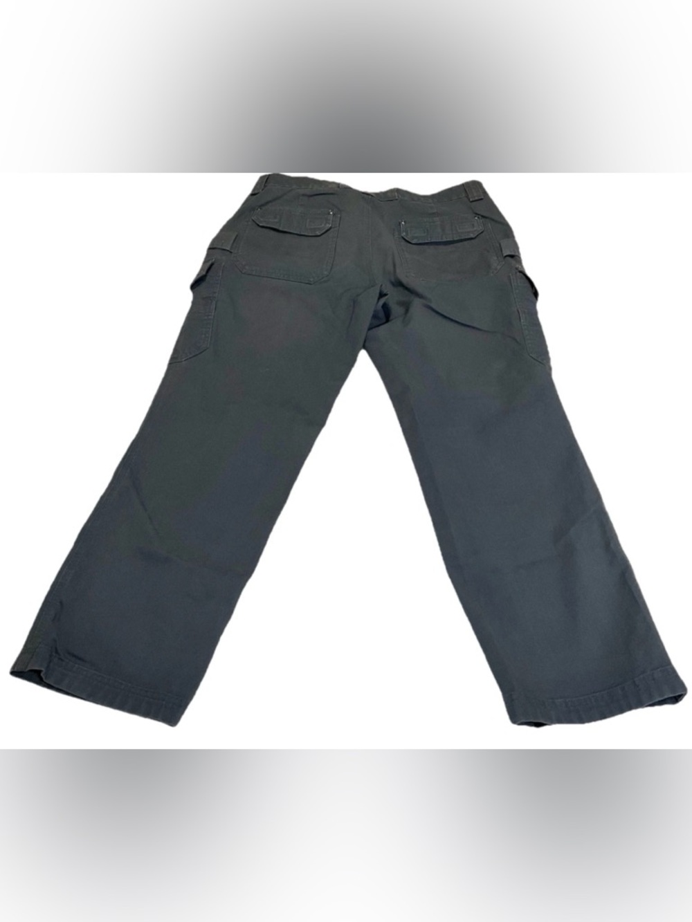 Duluth Trading Grey Flex Fire Hose Pants Slim Fit Cargo Work Size 36x30